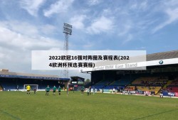 2022欧冠16强对阵图及赛程表(2024欧洲杯预选赛赛程)